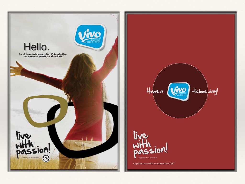 Vivo Pizza Menu 2016