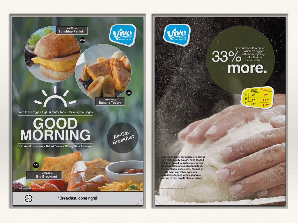 Vivo Pizza Menu 2016