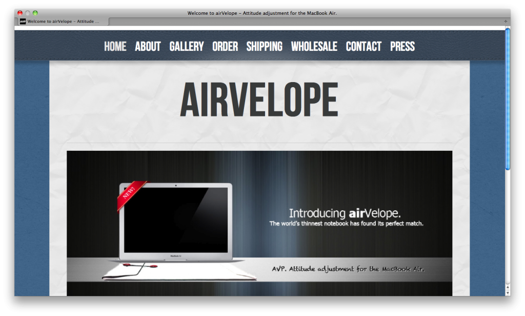airVelope Website