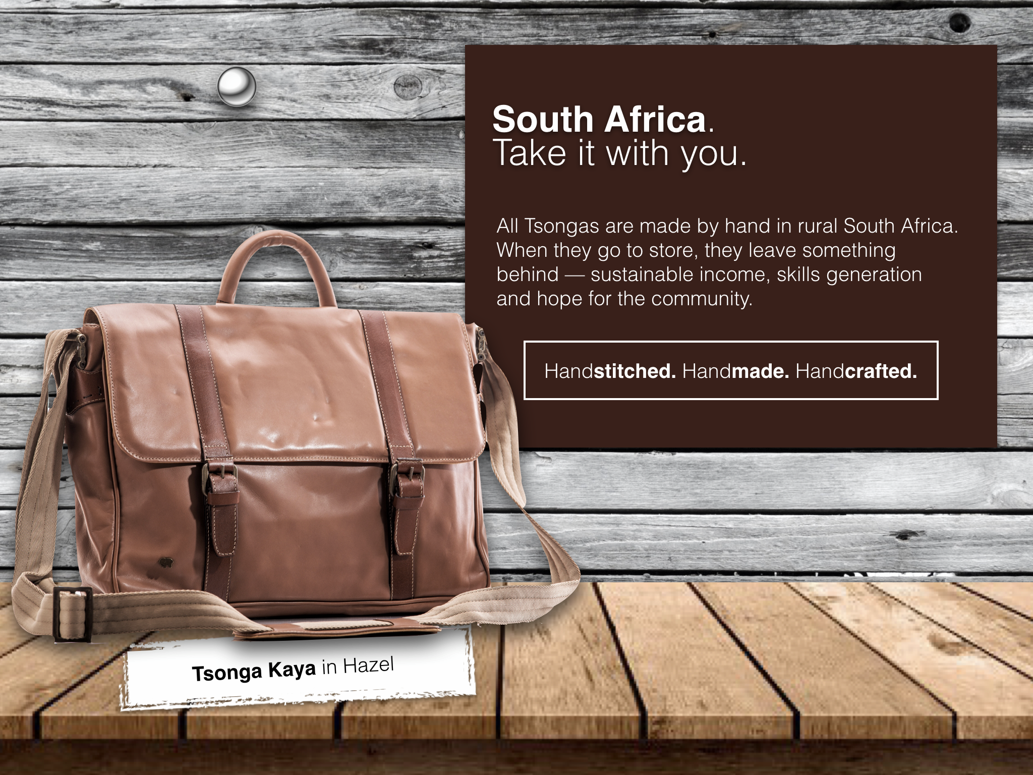 Tsonga Kaya Leather Bag