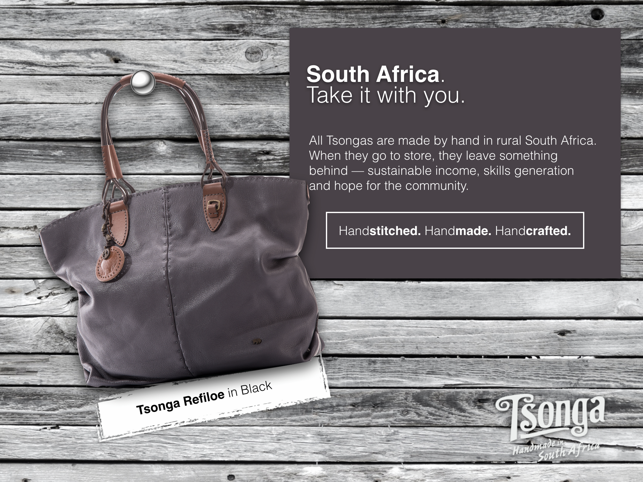 Tsonga Refiloe Leather Bag