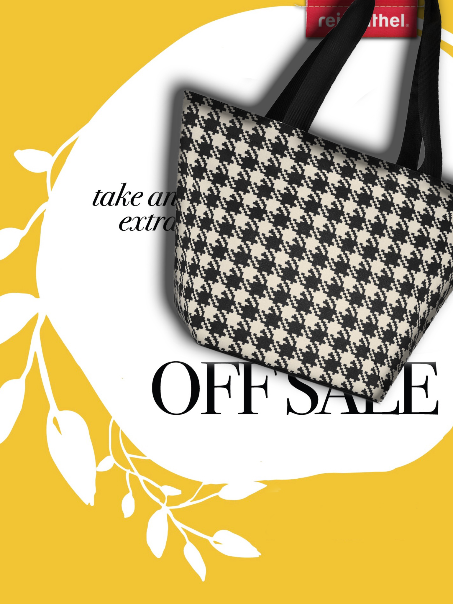 Summer Jive Reisenthel Singapore Shopper M Fifties Black