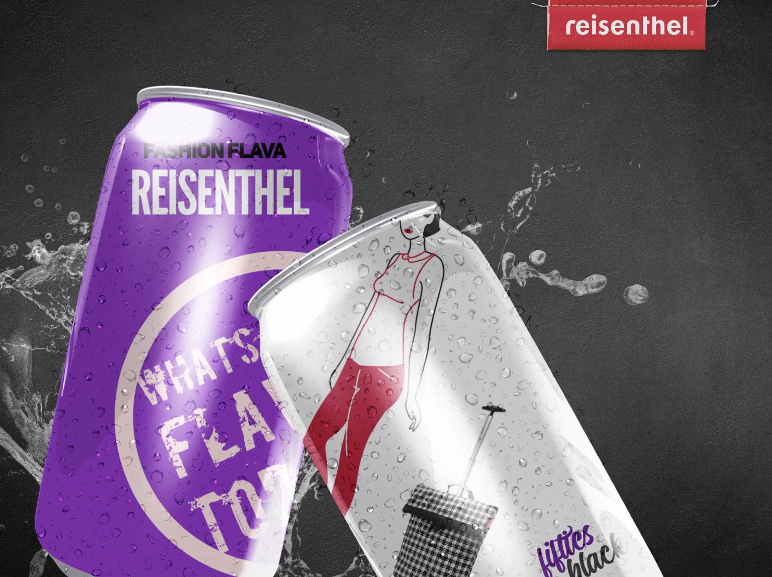 Reisenthel Singapore Soda Can Fifties Black