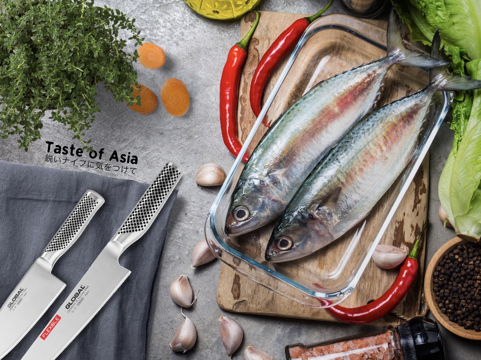 Global Knives Singapore Taste of Asia G-19 G-29