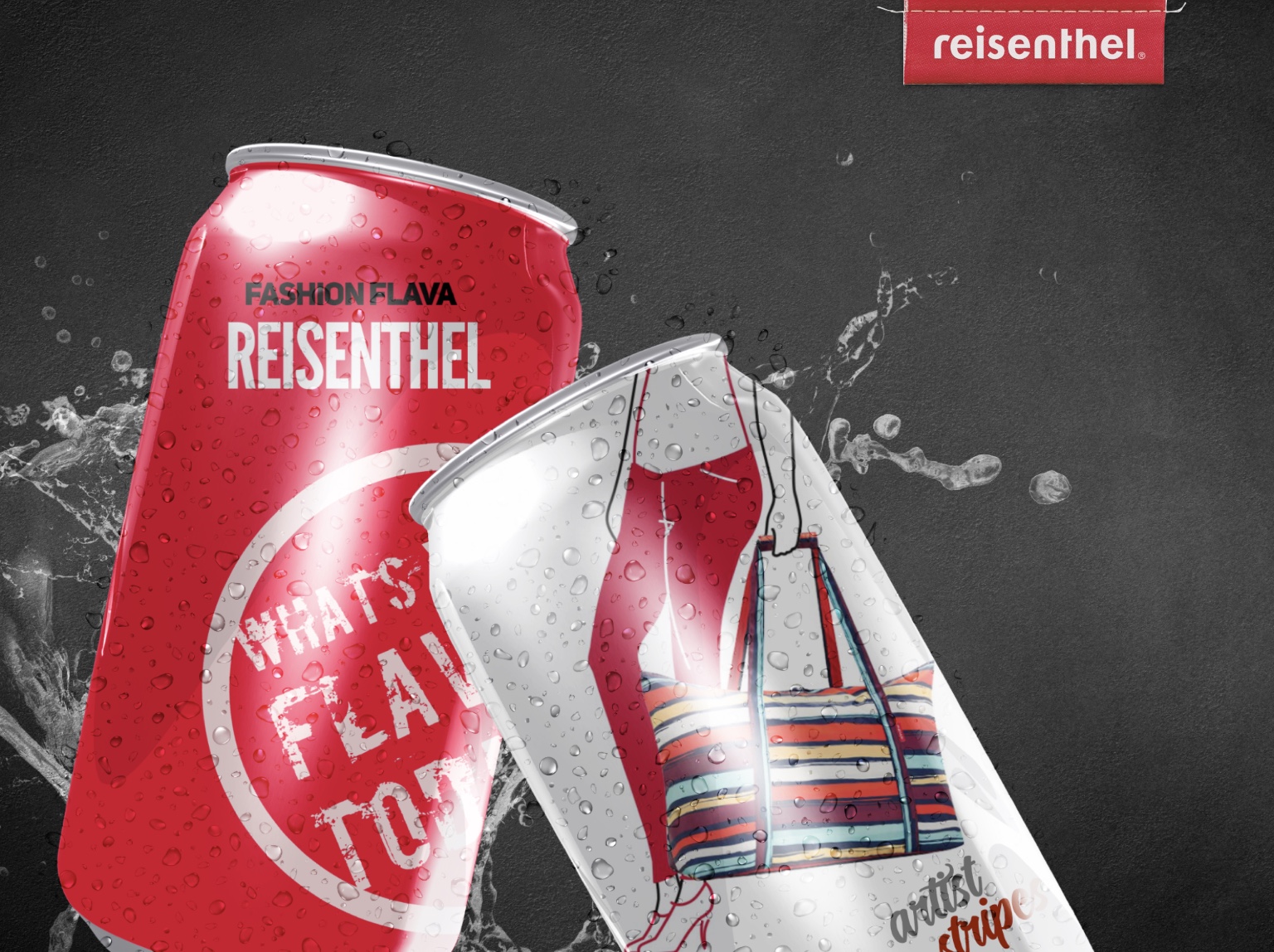 Reisenthel Singapore Soda Can Artist Stripes