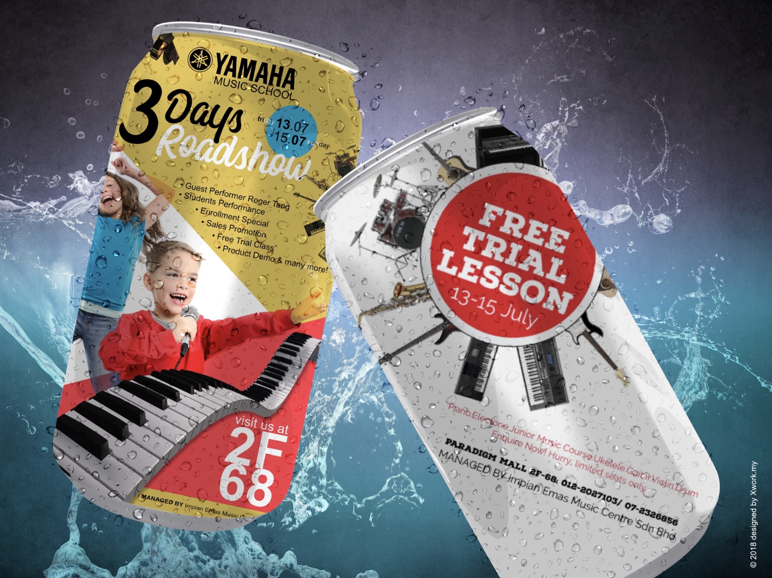 3-Days Roadshow Yamaha Music Paradigm Mall Johor Bahru Digital Standee