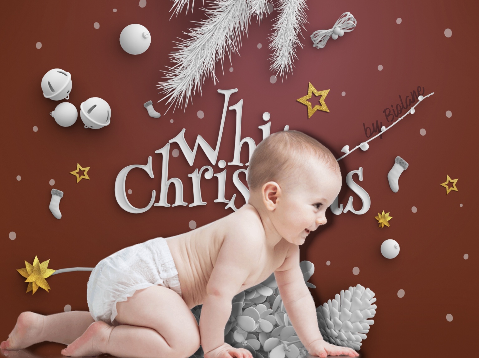 White Noise Biolane Malaysia Dermo Paediatrics White Christmas