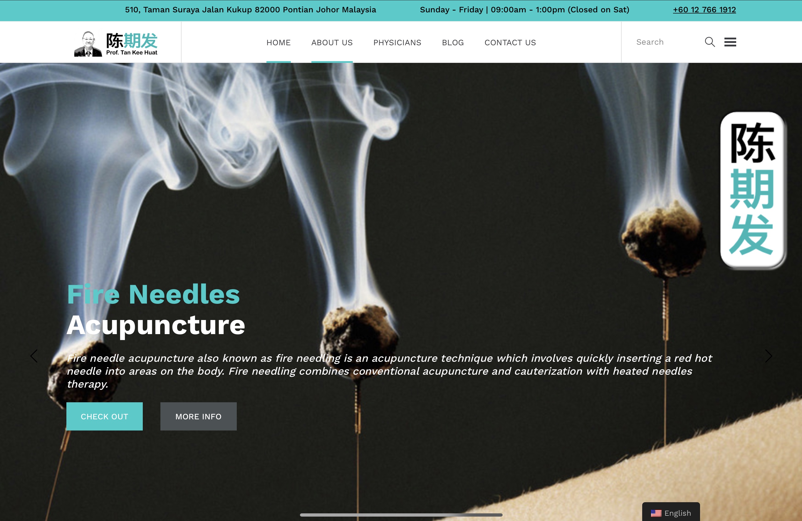 Prof Tan Kee Huat Fire Needles