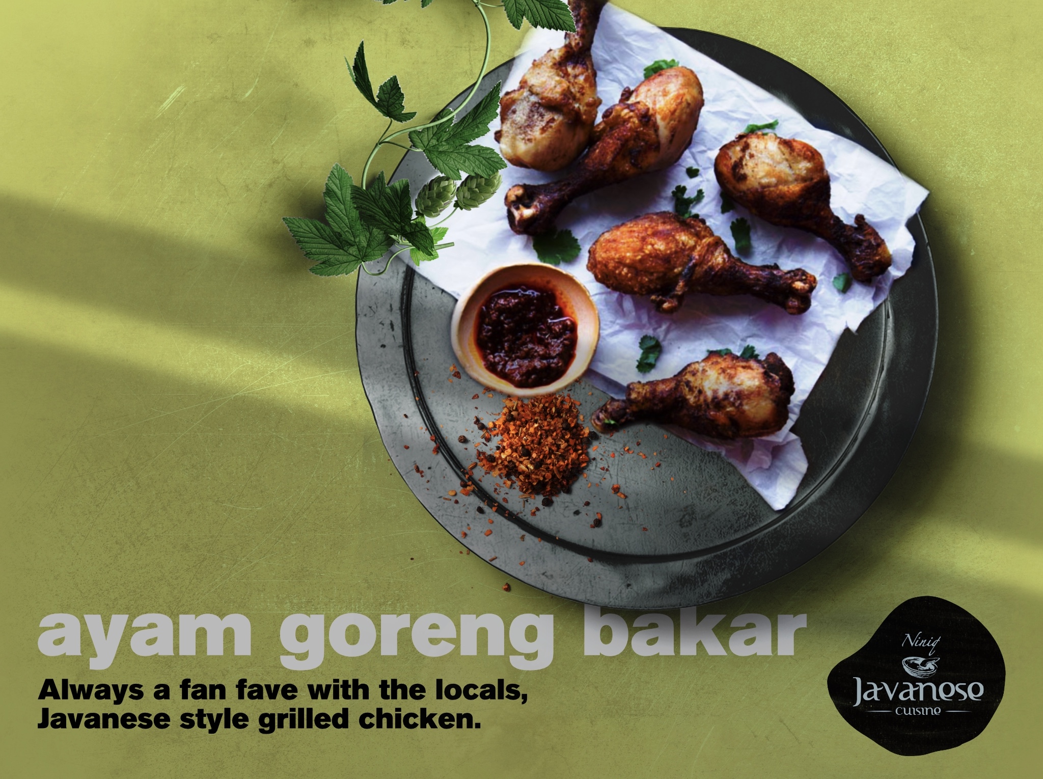 Food Particle Niniq Javanese Cuisine Ayam Goreng Bakar