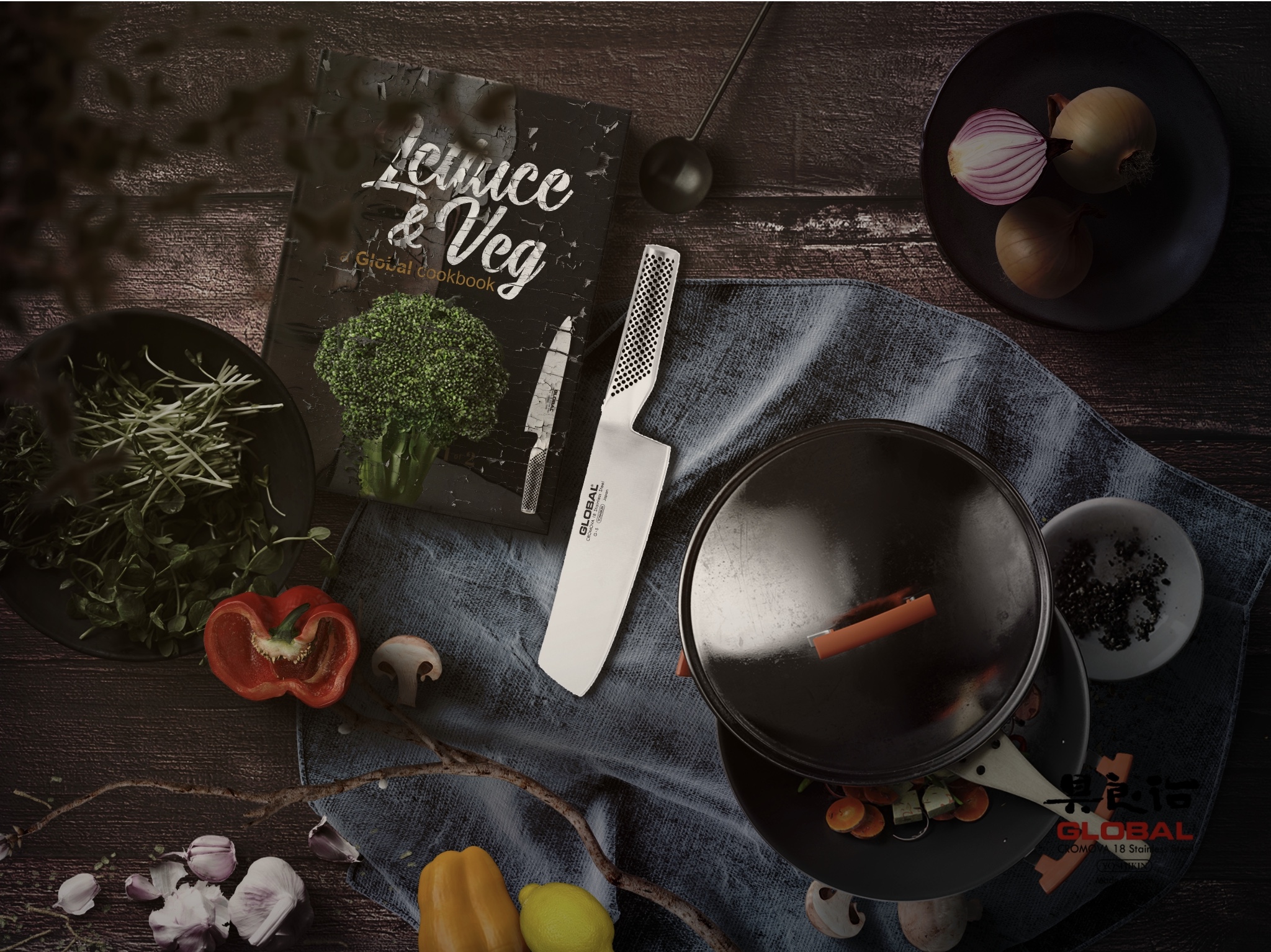 Pinch of Salt Global Knives Singapore Lettuce and Veg