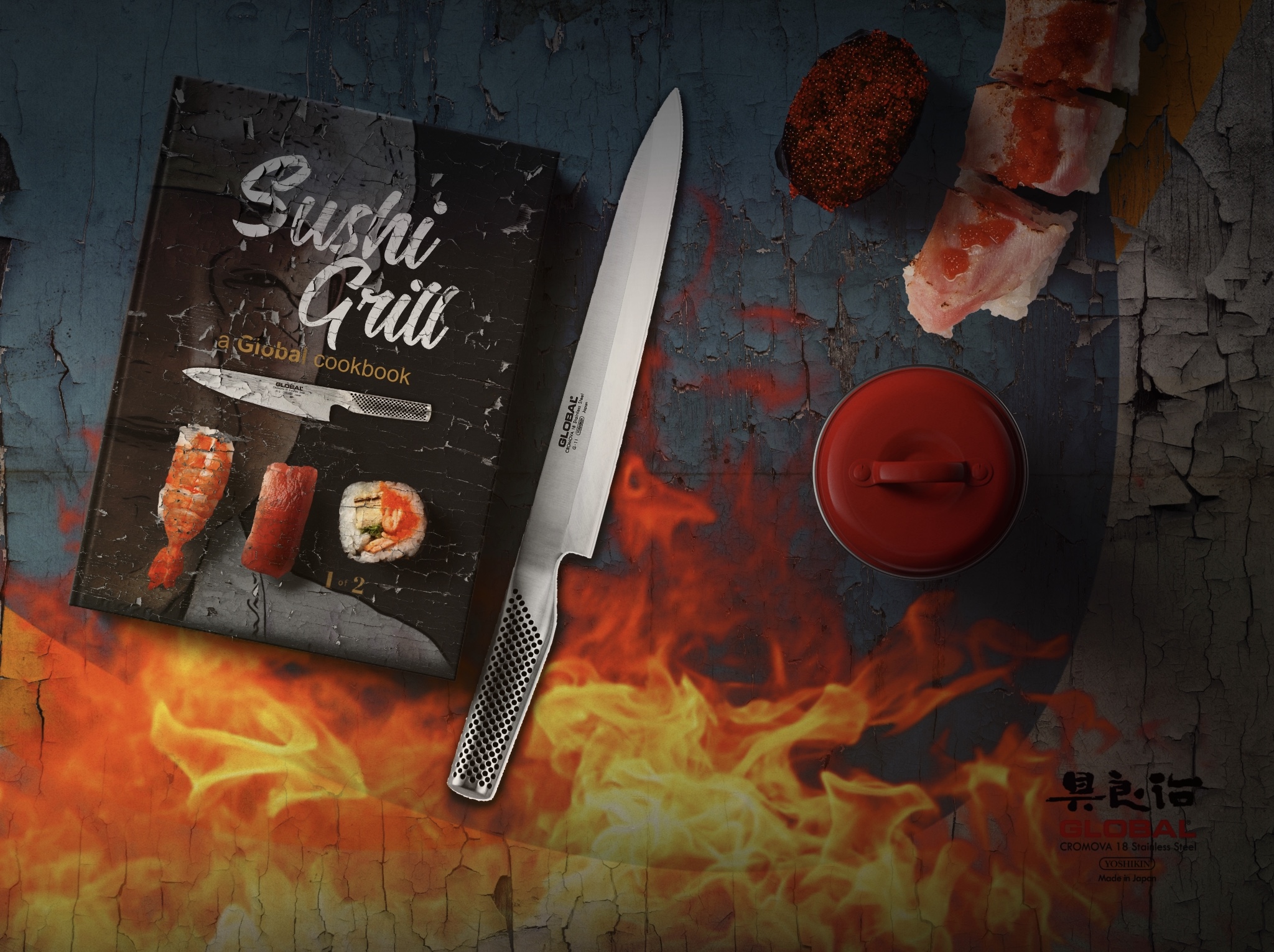 Pinch of Salt Global Knives Singapore Sushi Grill