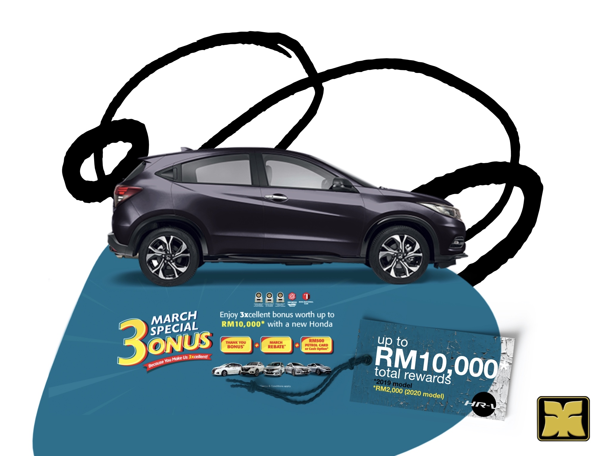 Master Stroke Yong Ming Motor Honda March Bonus HR-V