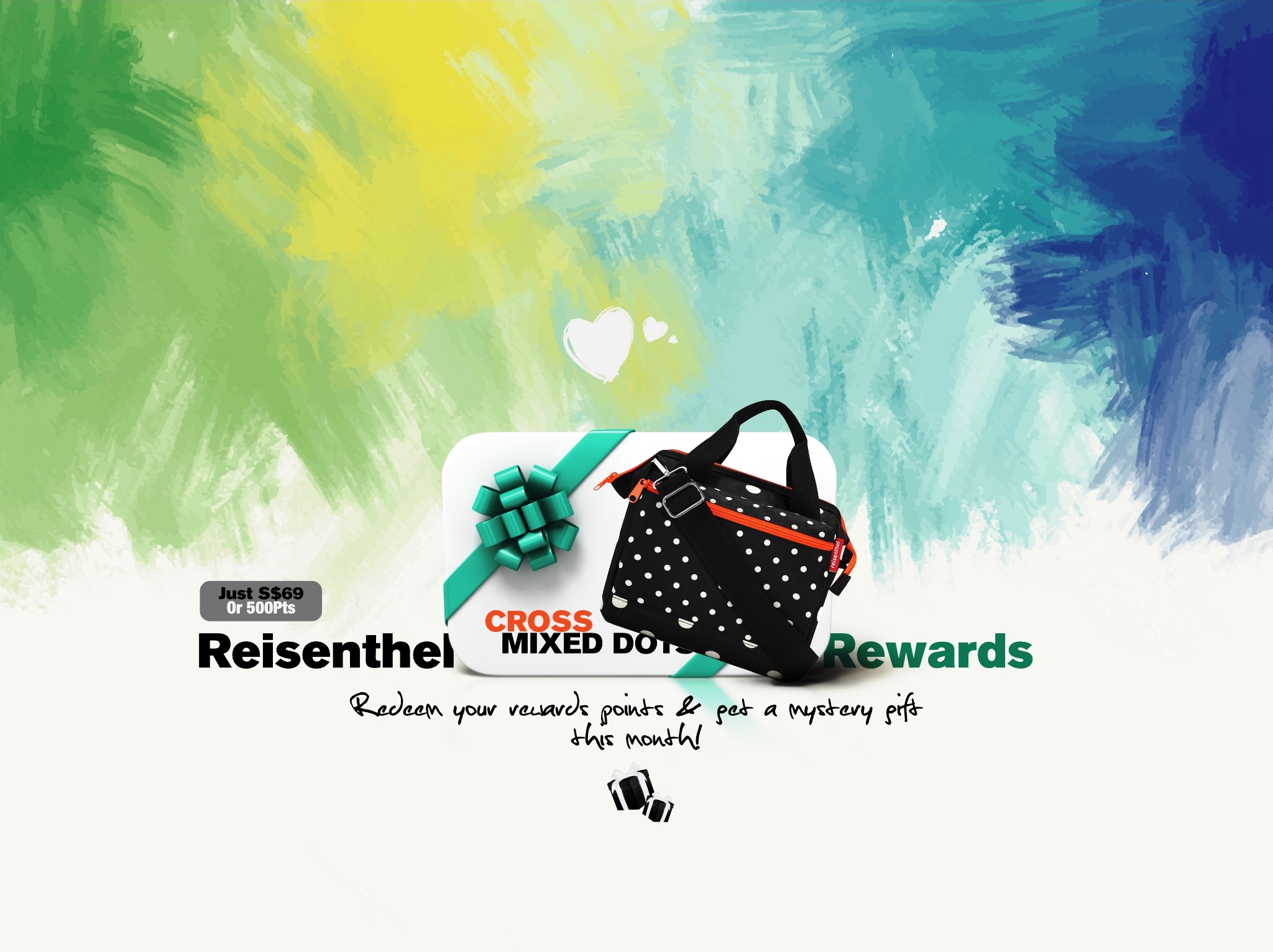 Tenterhook Reisenthel Singapore Allrounder Cross Mixed Dots