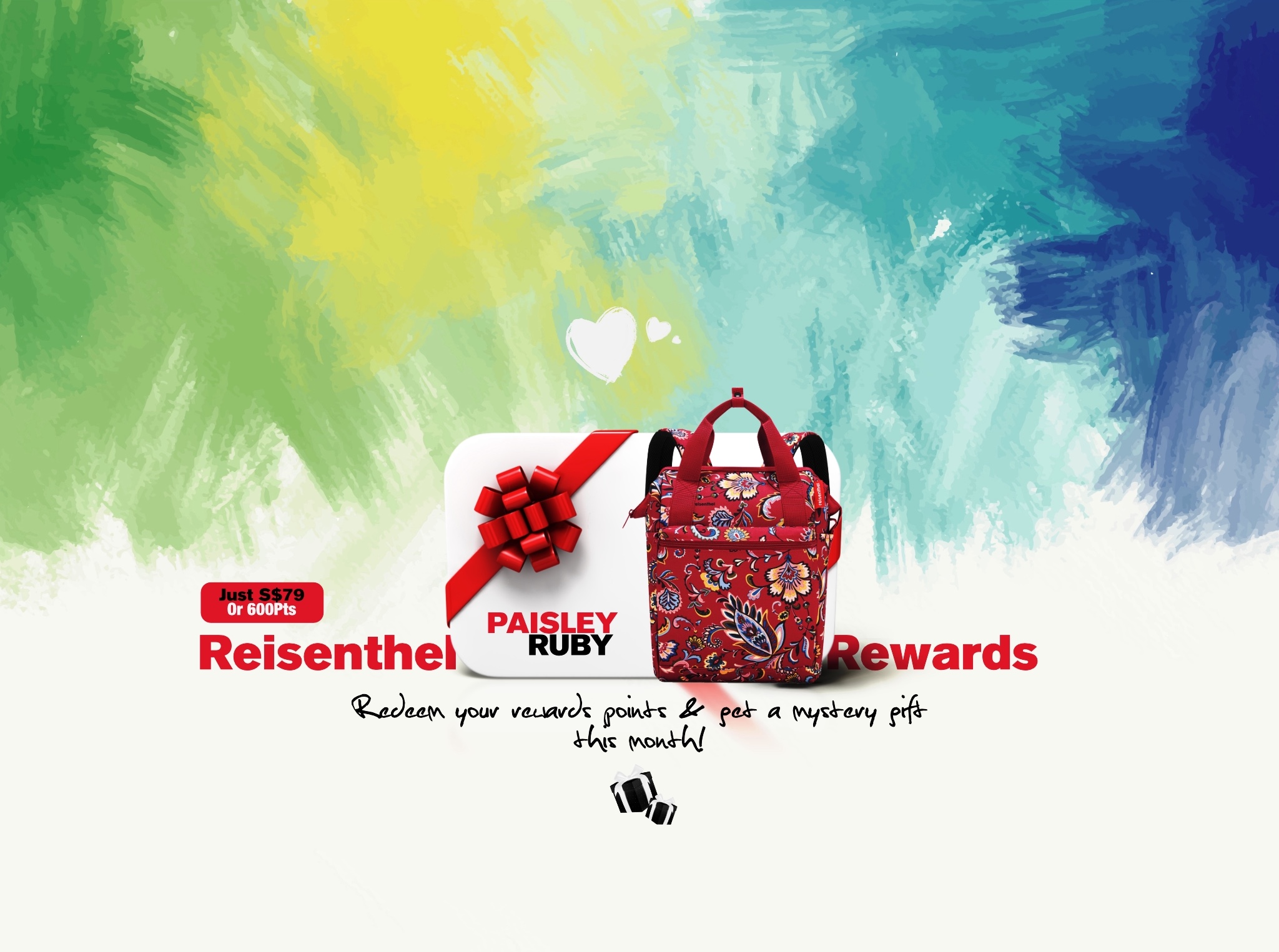 Tenterhook Reisenthel Singapore Allrounder R Paisley Ruby