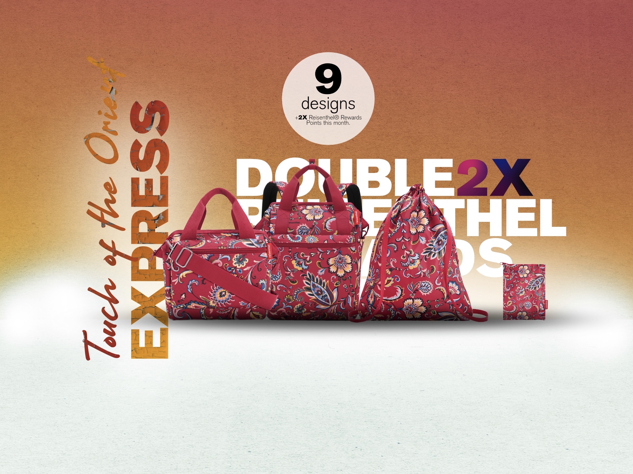 The Majestic 12 Reisenthel Singapore Touch of the Orient Express Paisley Ruby August 2020