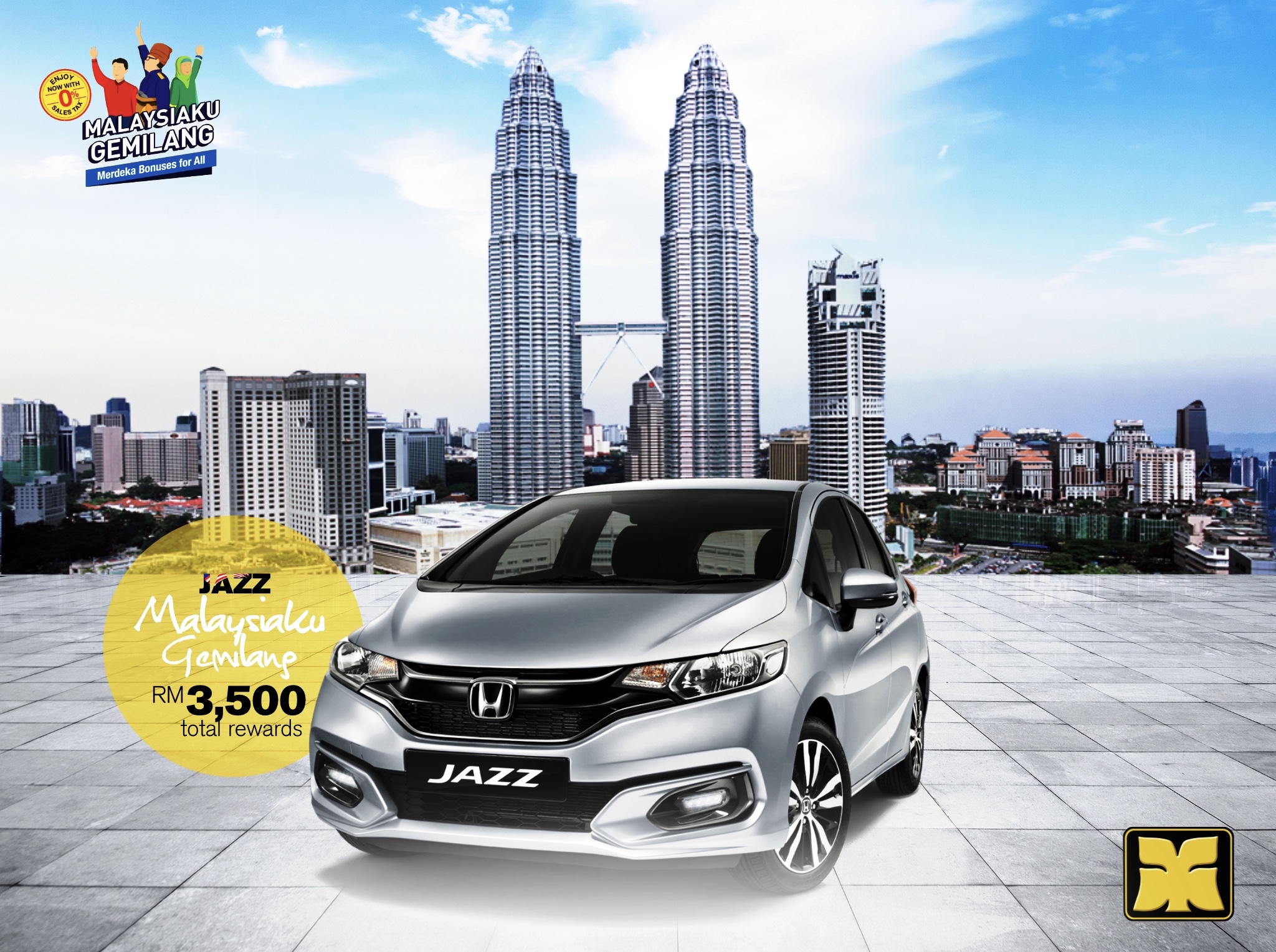 Independence Day Yong Ming Motor Honda Jazz Malaysia