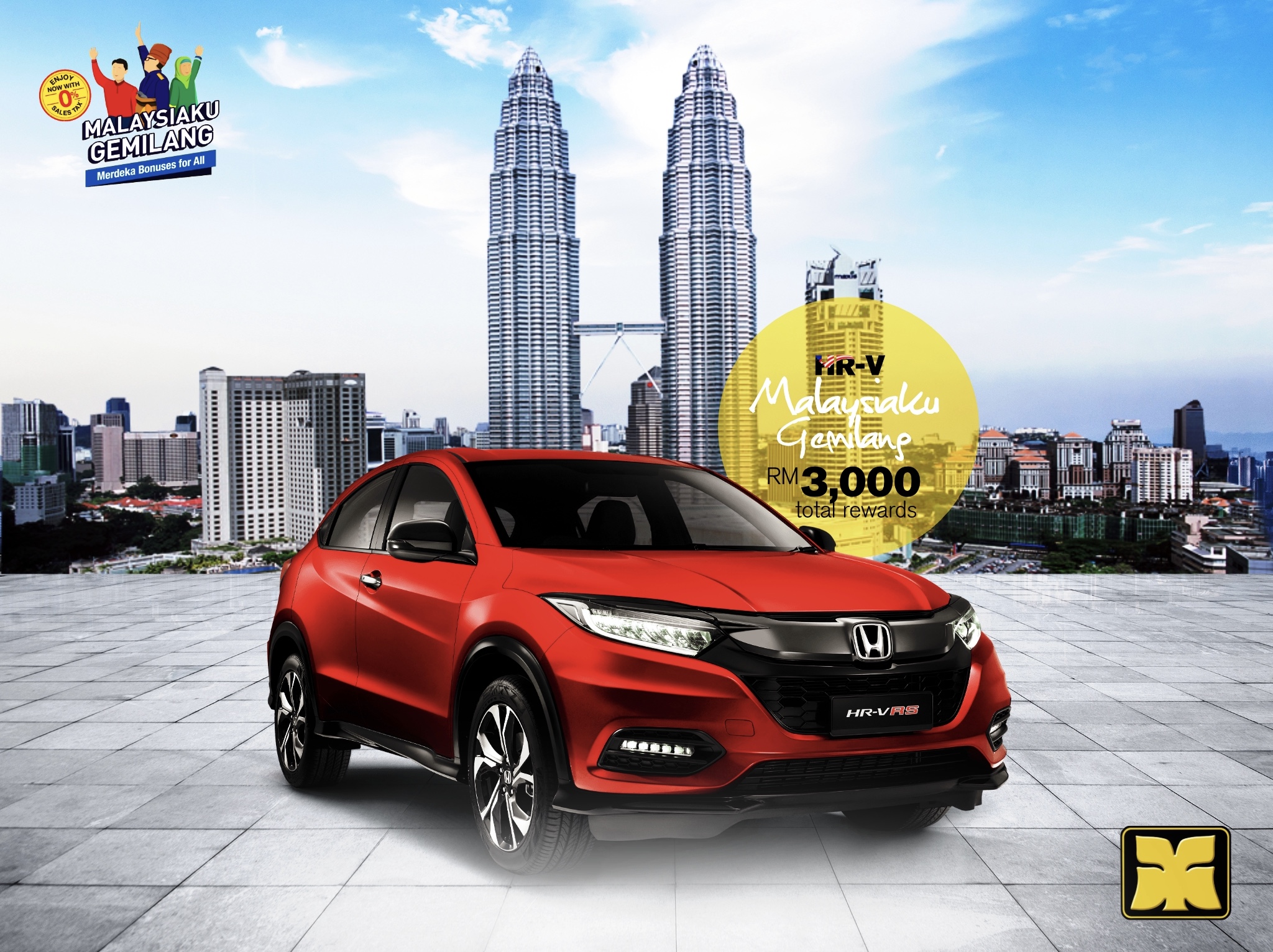 Independence Day Yong Ming Motor Honda HRV Malaysia