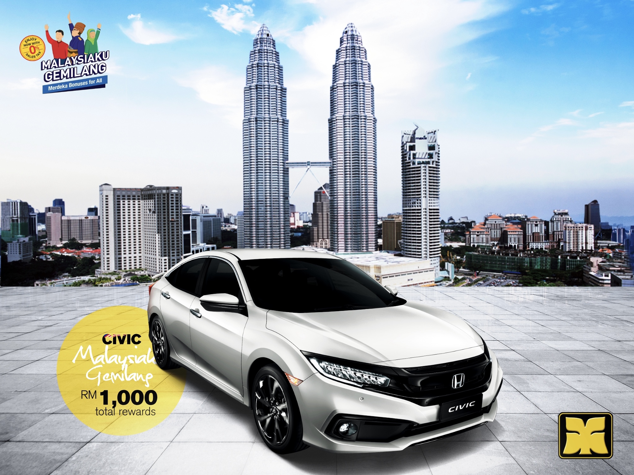 Independence Day Yong Ming Motor Honda Civic Malaysia