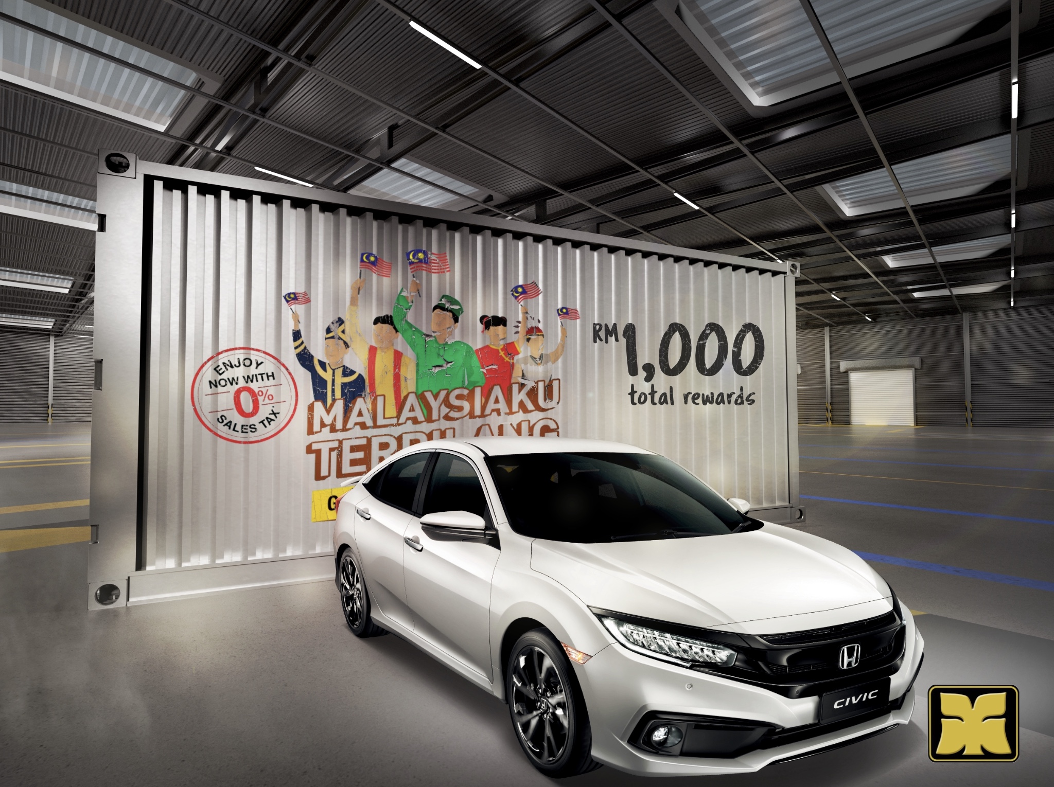 Cargo Haul Yong Ming Motor Honda Civic Malaysia