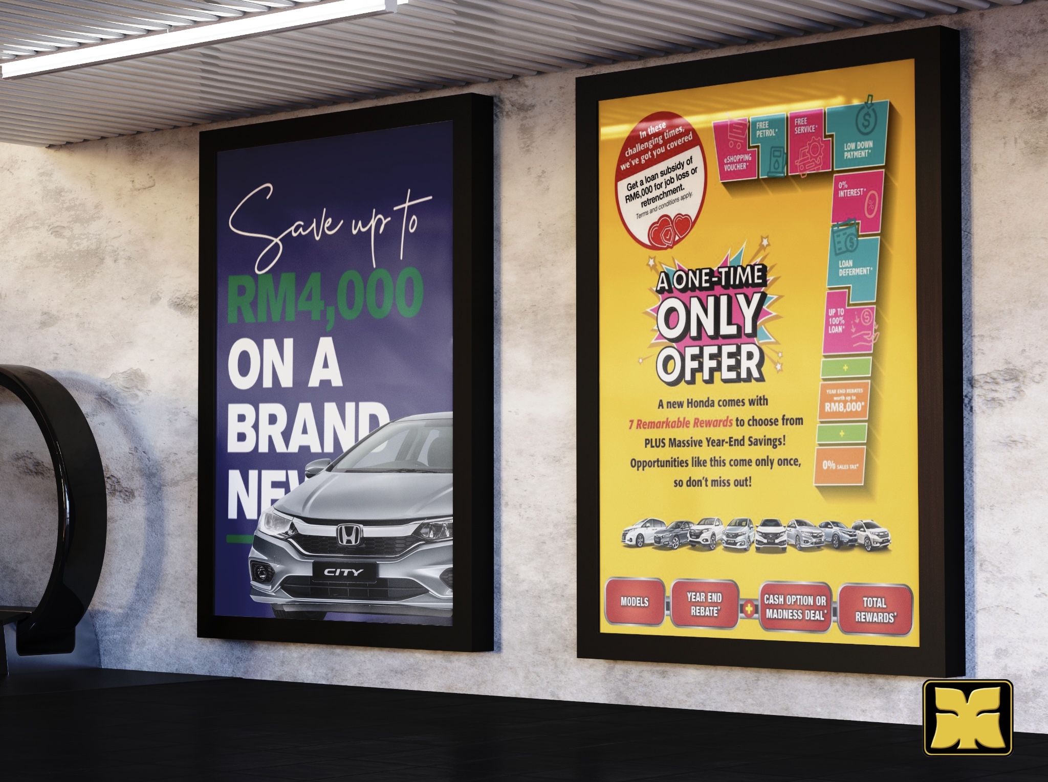 Subway Ad Yong Ming Motor Honda City Malaysia