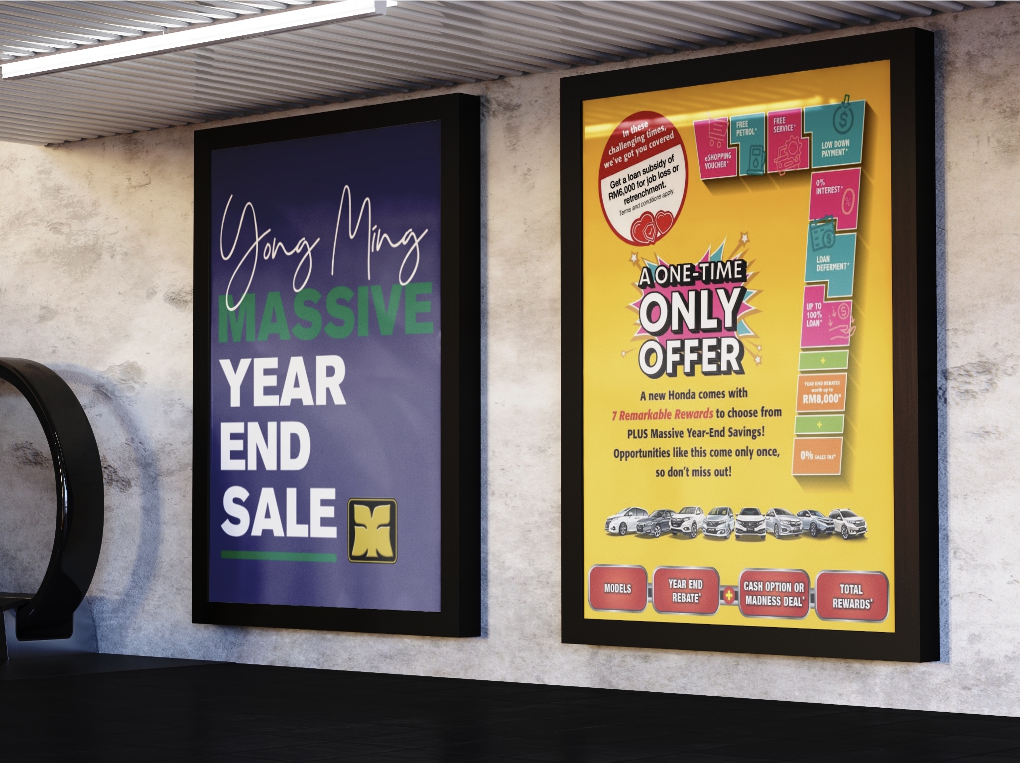 Subway Ad Yong Ming Motor One Time Only Offer Honda Malaysia