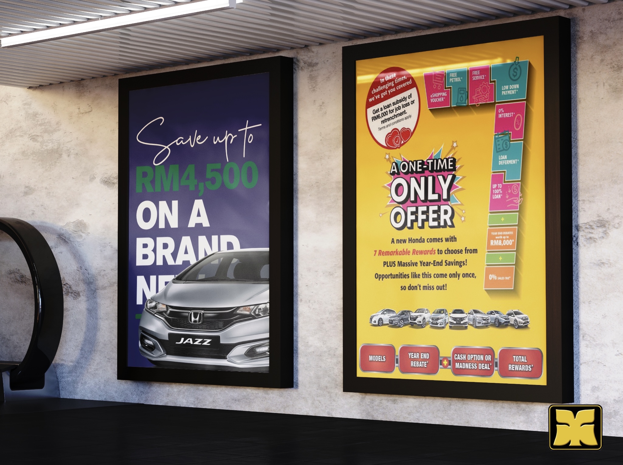 Subway Ad Yong Ming Motor Honda Jazz Malaysia