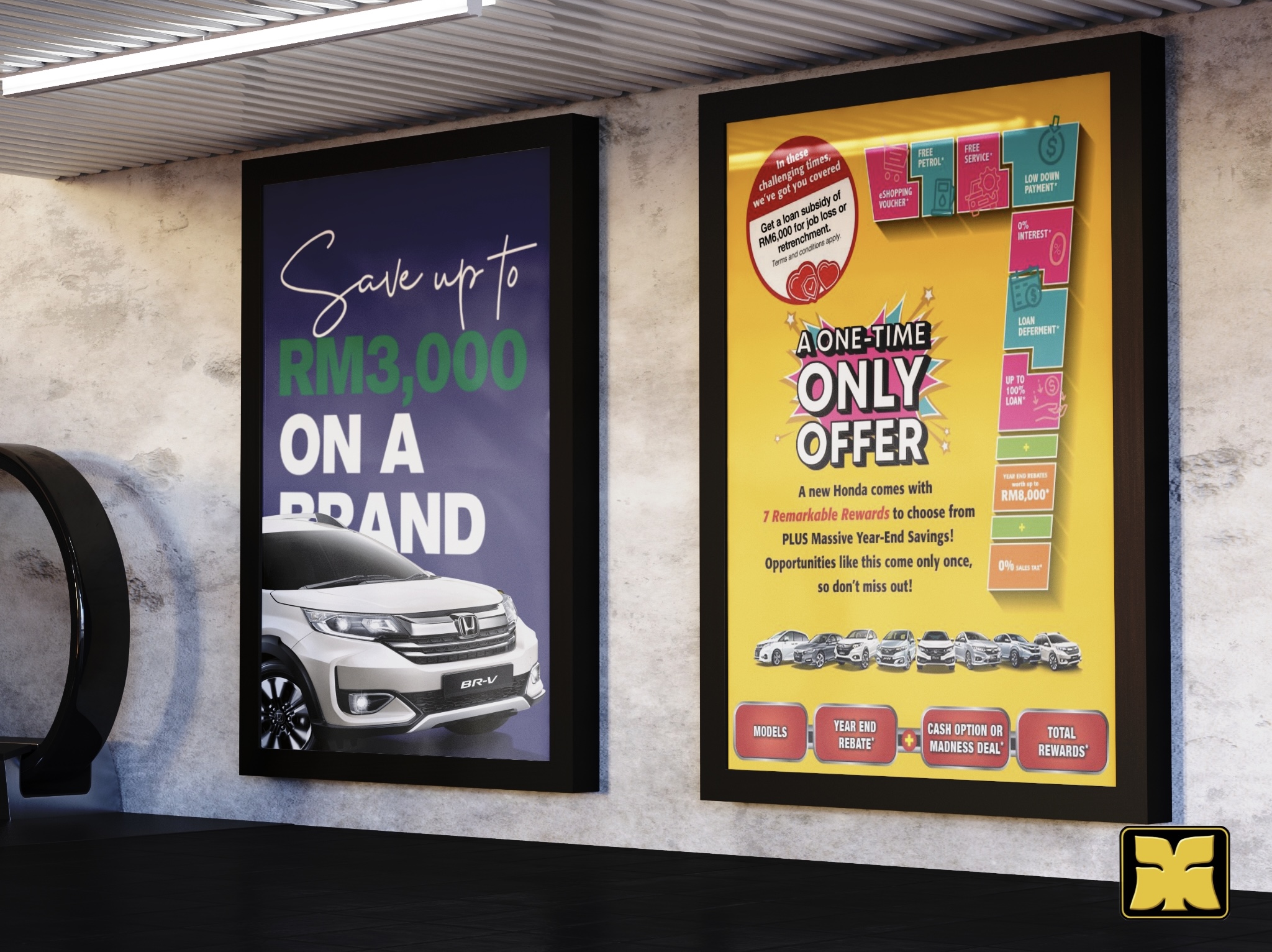 Subway Ad Yong Ming Motor Honda BRV Malaysia
