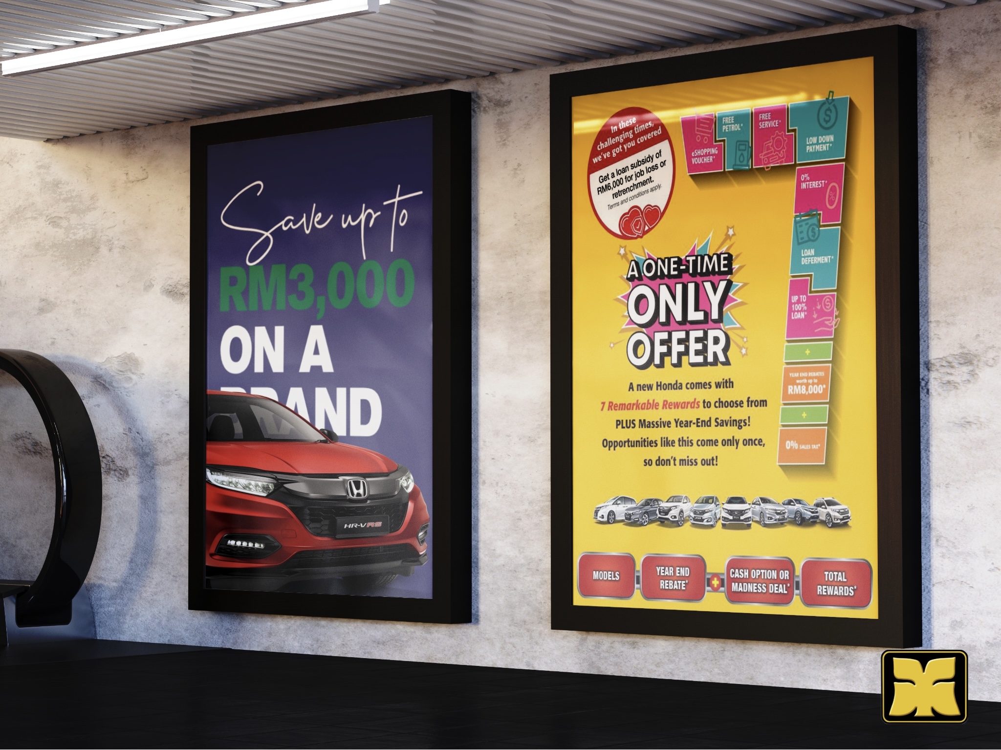 Subway Ad Yong Ming Motor Honda HRV Malaysia