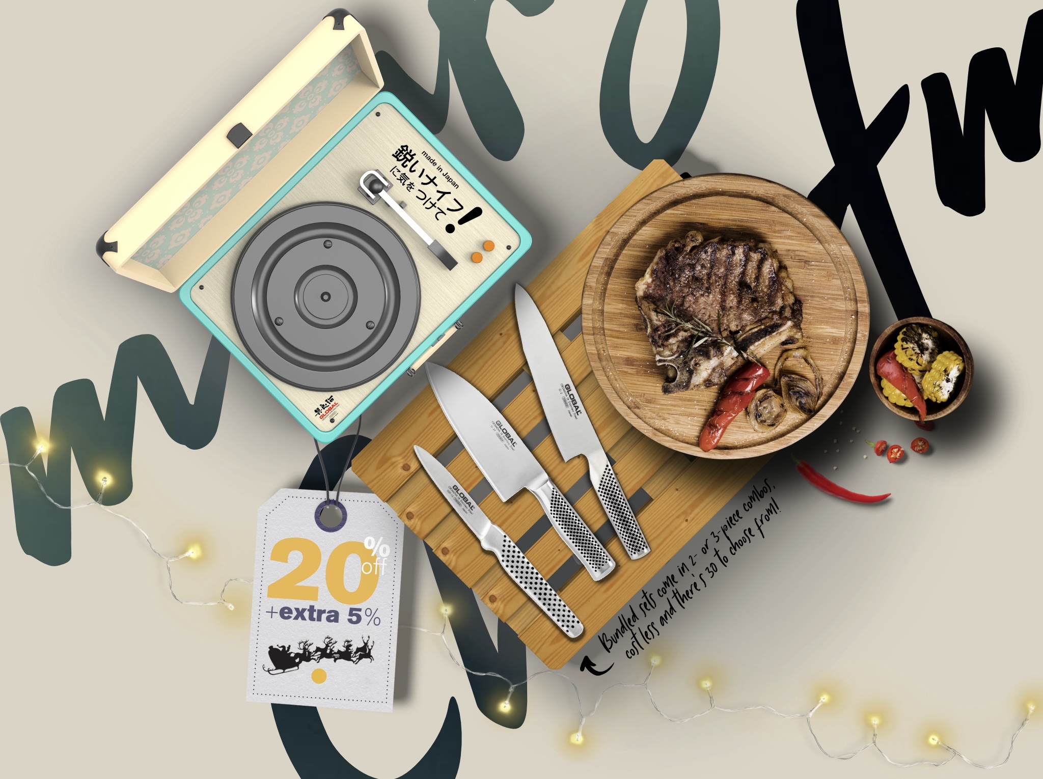 Shepherd’s Pie Global Knives Singapore Global Bundled Sets