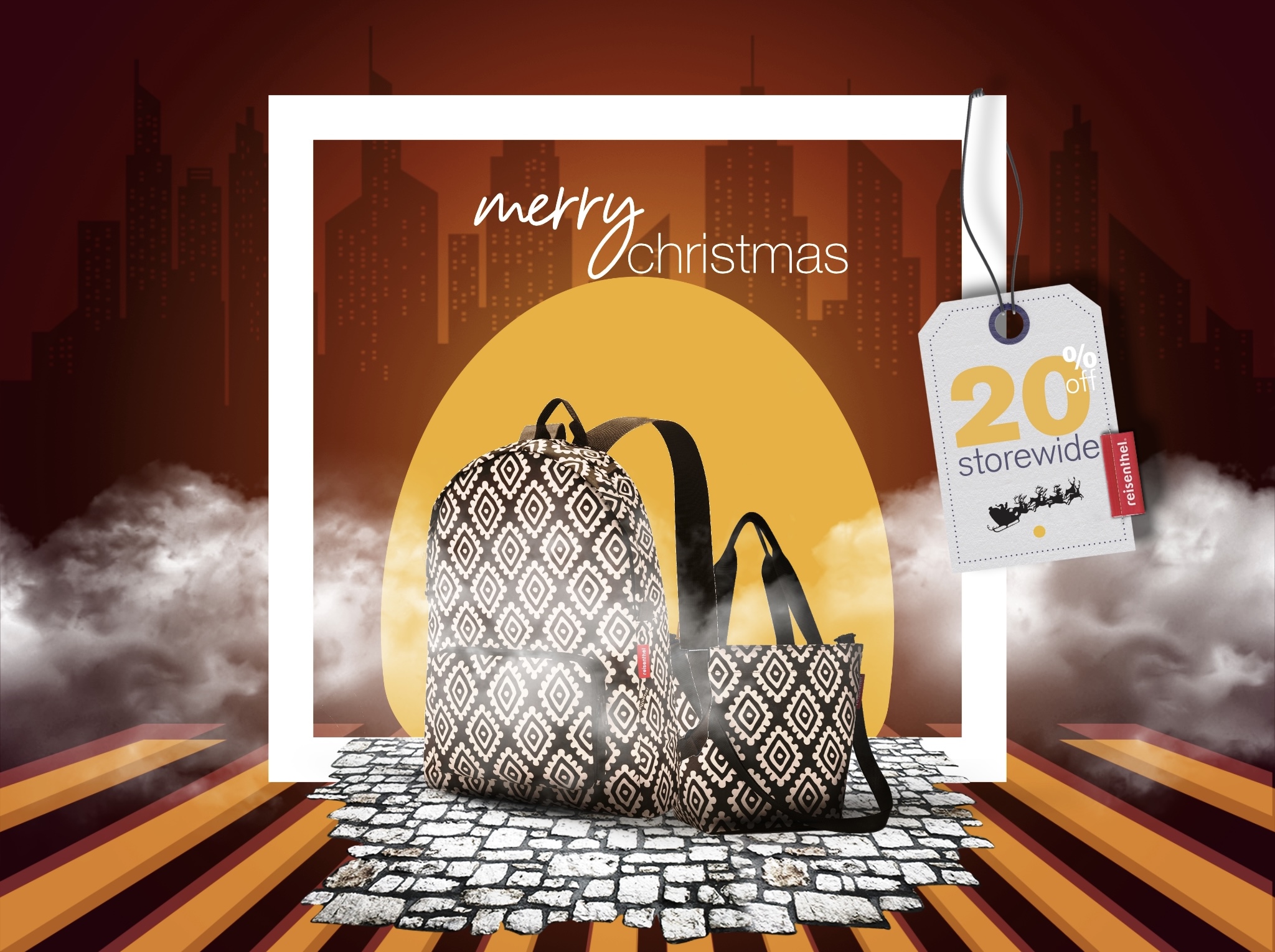 Jolly Everything Reisenthel Singapore Diamonds Mocha